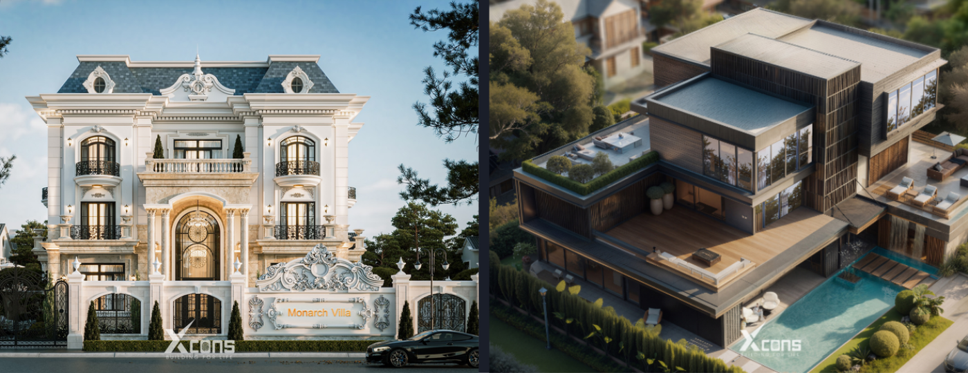 Phong Cách Hiện Đại vs Tân Cổ Điển: Nên Chọn Cái Nào Cho Ngôi Nhà Của Bạn?