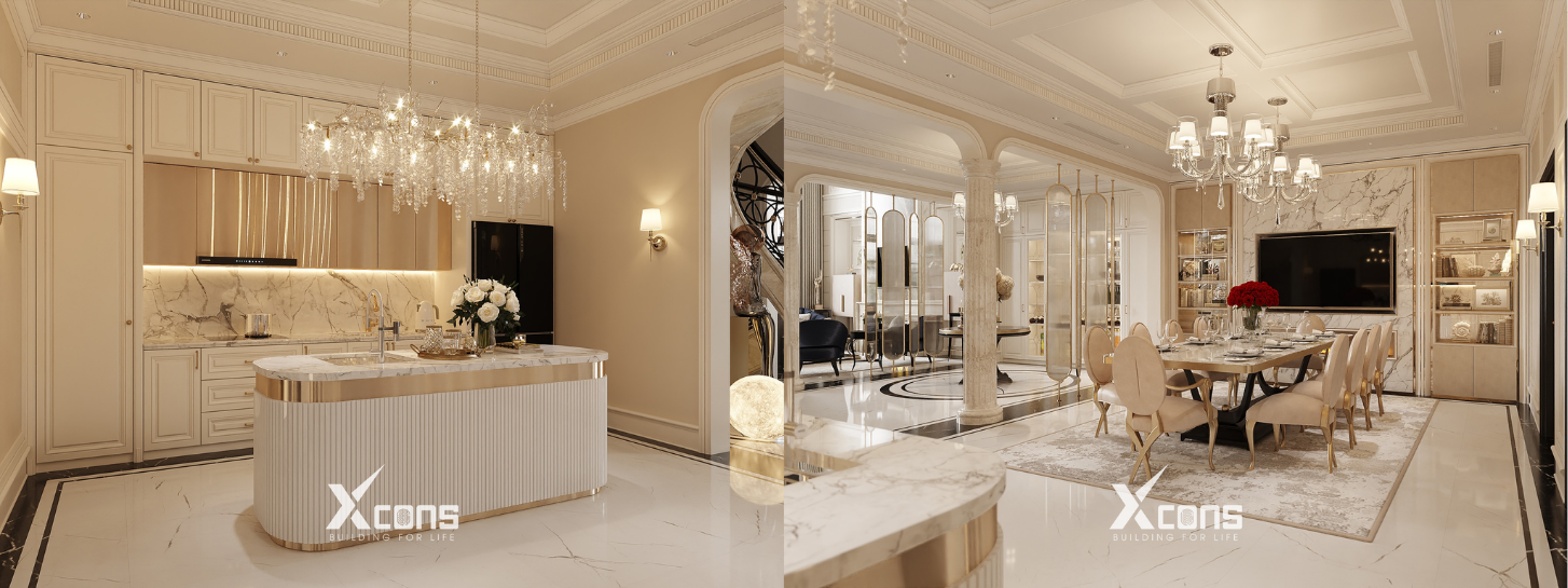 Phòng ăn thiết kế xoay quanh trải nghiệm của người sử dụng, tiện nghi và kết nối