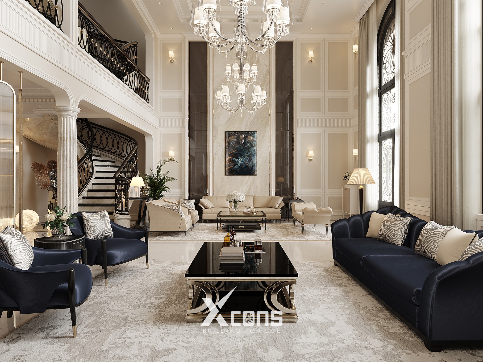 XCONS - Đơn vị thiết kế thi công nội thất Neoclassical sang trọng và uy tín.